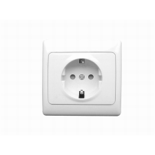 Anco 321040 Olympic 1 férőhelyes Fali aljzat kerettel - Fehér (321040) villanyszerelés