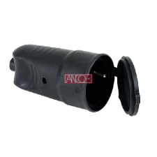 Anco Földelt gumi dugalj fedéllel, IP44 villanyszerelés