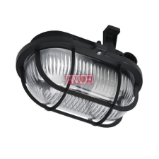 Anco Ovális hajólámpa fekete műanyag ráccsal, maximum teljesítmény: 60 W, E27 világítás