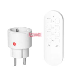 Anco távirányítós dugalj szett 1 aljzat+1 távirányító 265115 villanyszerelés