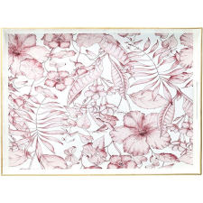 Andrea Fontebasso PARTY TIME, virágokkal 48 × 35 cm téglalap forma konyhai eszköz