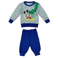 Andrea Kft. Disney fiú Pizsama - Mickey #kék-szürke gyerek hálóing, pizsama