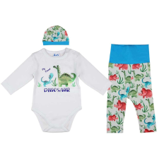 Andrea Kft. Kisfiú baba ruha szett 3 részes dinós mintás 80 (1080) babaruha szett