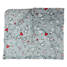 Andrea Kft. Mintás wellsoft gyerektakaró 150x130cm babaágynemű, babapléd