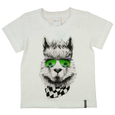 Andrea Kft. Rövid ujjú kisfiú póló mókás Láma mintával gyerek póló