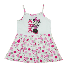 Andrea Kft. Spagetti pántos pamut kislány ruha fodros, pörgős szoknyarésszel