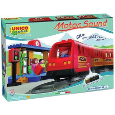 Androni Giocattoli Unico Plus építőkocka készlet Vasútállomás 68 db barkácsolás, építés