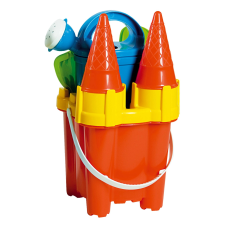  Androni homokozó készlet kastély formával - piros, 29 cm homokozójáték