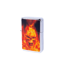 Angelo Benzines öngyújtó lángoló koponyamintával- 245420-3 öngyújtó