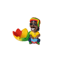 Angelo Doboló rasztát ábrázoló polirezin hamutartó hamutartó