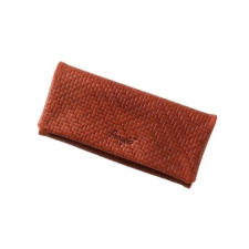 Angelo dohánytárca, barna színű bőrből - fonott hatású cigaretta tárca