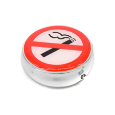 Angelo Kör alakú zsebhamutál - Tilos a dohányzás logoval hamutartó