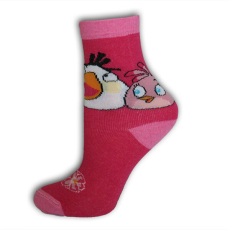 AngryBirds Gyerek pamut bokazokni - Angry Birds - 23-26 - pink