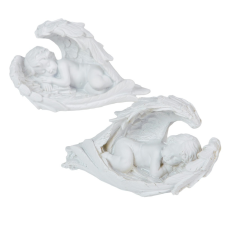  Angyal szárnyon poly fehér M5,5x9cm dekorációs kellék
