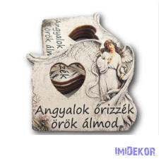  Angyalok őrizzék örök álmod 5,5x6cm dekorációs kellék