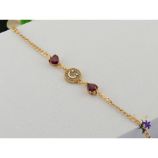  Anicéta antiallergén karlánc kis piros szívecskével-18K karkötő