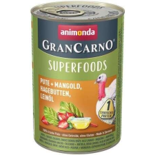 Animonda Animonda GranCarno Superfoods pulykával és csipkebogyóval (6 x 400 g) 2400 g kutyaeledel
