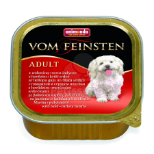 Animonda Animonda Vom Feinsten Adult, marha és pulykaszív 150 g (82966) kutyaeledel