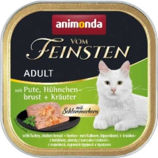 Animonda Animonda Vom Feinsten Gourmet pulykás, csirkemelles és gyógynövényes alutálkás macskaeledel (16 x... macskaeledel