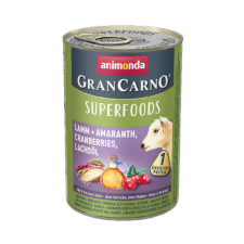 Animonda GranCarno Adult (superfood) konzerv - Felnőtt kutyák részére, bárány, amaránt, áfonya, lazacolaj (400g) kutyaeledel
