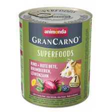  Animonda GranCarno Adult (superfood) marha, cékla, szeder, pitypang konzerv – 6×400 g kutyaeledel