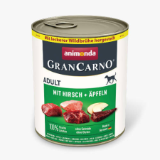Animonda GranCarno deer + apple Adult (sertés+szarvas+alma) konzerv - Felnőtt kutyák részére (800g) kutyaeledel