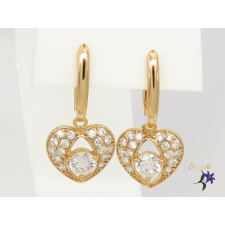  Anita gold filled csüngős fehérköves fülbevaló-18K fülbevaló