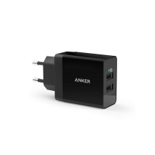 Anker 2 portos fali töltő 24W fekete (A2021L11) (A2021L11) mobiltelefon kellék