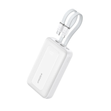 Anker A1680H21 Powerbank integrált kábellel USB-C + Lightning / 10000mAh 30W - Fehér (A1680H21) power bank