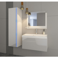 Anrallogin Venezia Dream I. fürdőszobabútor szett + mosdókagyló + szifon - 80 cm (fényes fehér) fürdőszoba bútor