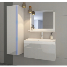 Anrallogin Venezia Dream I. fürdőszobabútor szett + mosdókagyló + szifon (fényes fehér) fürdőszoba bútor