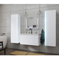Anrallogin Venezia Dream II. fürdőszobabútor szett + mosdókagyló + szifon - 80 cm (matt fehér) fürdőszoba bútor