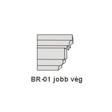 Anro BR-01 díszlécre - Jobb oldali véglezárás tapéta, díszléc és más dekoráció