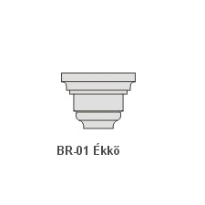 Anro BR-01 Ékkő, pattintós középkonzol - natúr dekoráció
