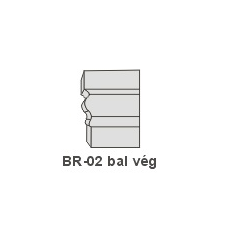 Anro BR-02 díszlécre - Bal oldali véglezárás tapéta, díszléc és más dekoráció