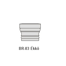 Anro BR-03 Ékkő, pattintós középkonzol - natúr dekoráció