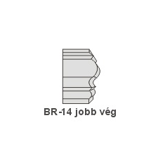 Anro BR-14 díszlécre - Jobb oldali véglezárás tapéta, díszléc és más dekoráció