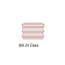 Anro BR-25 Ékkő, pattintós középkonzol - felületkezelt dekoráció