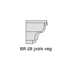 Anro BR-28 díszlécre - Jobb oldali véglezárás tapéta, díszléc és más dekoráció