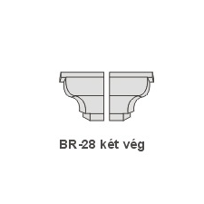 Anro BR-28 díszlécre - Két oldali véglezárás (beforgatás) tapéta, díszléc és más dekoráció
