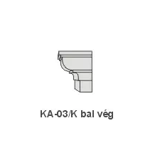 Anro KA-03/K díszlécre - Bal oldali véglezárás tapéta, díszléc és más dekoráció