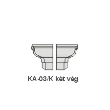 Anro KA-03/K díszlécre - Két oldali véglezárás (beforgatás) tapéta, díszléc és más dekoráció