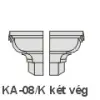 Anro KA-08/K díszlécre - Két oldali véglezárás (beforgatás)