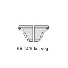 Anro KA-14/K díszlécre - Két oldali véglezárás (beforgatás) tapéta, díszléc és más dekoráció