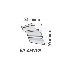 Anro KA-23/K Rejtett világítás - oldalfal tapéta, díszléc és más dekoráció
