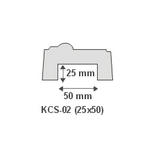 Anro Kábelcsatorna takaró díszléc KCS-02 (25x50 mm) dekoráció
