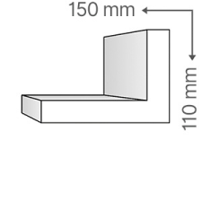 Anro KCS-118/E Fűtéscső takaró díszléc (110x150 mm) tapéta, díszléc és más dekoráció