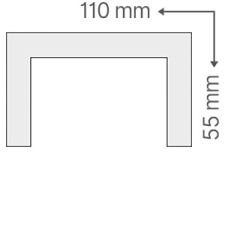 Anro KCS-121/E Kábelcsatorna, fűtéscső, gázcső takaró díszléc tapéta, díszléc és más dekoráció