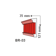 Anro Kültéri díszléc BR-33 - felületkezelt tapéta, díszléc és más dekoráció