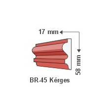 Anro Kültéri díszléc BR-45 - felületkezelt tapéta, díszléc és más dekoráció